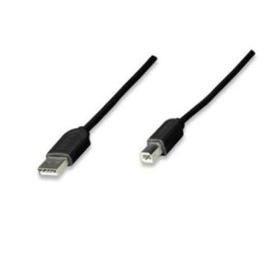 cable manhattan usb a b económico 1.8m color negro