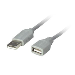 cable manhattan usb a a extensión 3m color gris