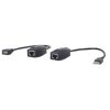 cable manhattan extensor línea usb hasta 60m color negro