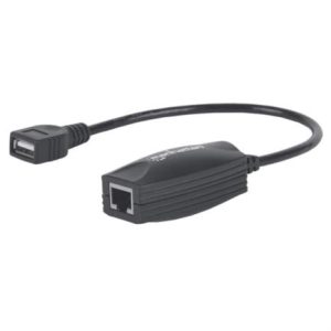 cable manhattan extensor línea usb hasta 60m color negro