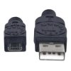 cable manhattan usb micro b alta velocidad pvc 1.8m color negro
