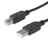 cable manhattan usb b alta velocidad 2.0 a b1.8m color negro
