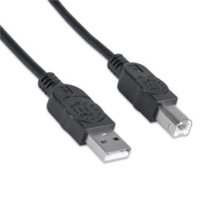 cable manhattan usb b alta velocidad 2.0 a b1.8m color negro