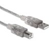 cable manhattan usb b alta velocidad 2.0 a b 3m color plata