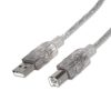 cable manhattan usb b alta velocidad 2.0 a b 3m color plata