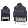cable manhattan usb mini b alta velocidad 2.0 a 1.8m color negro