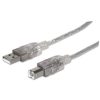 cable manhattan usb b alta velocidad 2.0 5m color plata