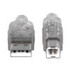 cable manhattan usb b alta velocidad 2.0 5m color plata
