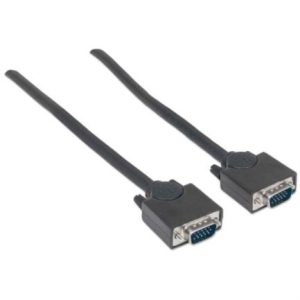 cable manhattan hd15 m m para monitor svga 3m color negro