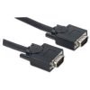 cable manhattan hd15 m m para monitor svga 7.5m color negro