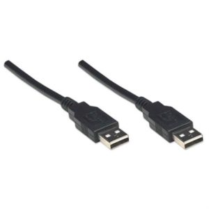 cable manhattan usb a 2.0 alta velocidad 1.8m color negro