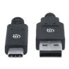 cable manhattan usb a c 3.1 súper velocidad 2m color negro