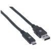 cable manhattan usb a c 3.1 súper velocidad 2m color negro