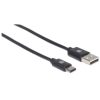 cable manhattan usb a c 2.0 alta velocidad 2m color negro