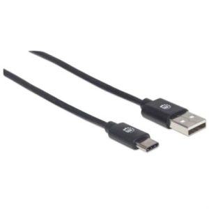 cable manhattan usb a c 2.0 alta velocidad 2m color negro