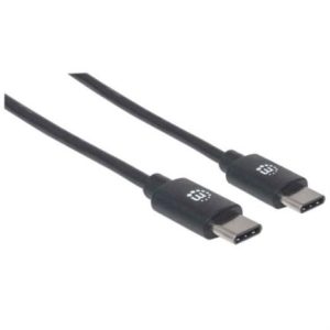 cable manhattan usb c 2.0 alta velocidad 1m color negro