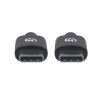 cable manhattan usb c 2.0 alta velocidad 2m color negro