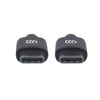 cable manhattan usb c 2.0 alta velocidad 3m color negro