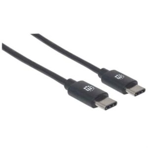 cable manhattan usb c 2.0 alta velocidad 3m color negro
