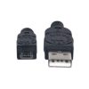 cable manhattan usb a micro usb b 2.0 alta velocidad 1m color negro
