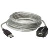 cable manhattan extensión activa usb a 2.0 alta velocidad 5m color plata