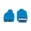 cable manhattan usb micro b súper velocidad 3.2 gen1 2m color azul
