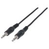cable manhattan audio estéreo 3.5mm m m 1.8m color negro