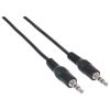 cable manhattan audio estéreo 3.5mm m m 1.8m color negro