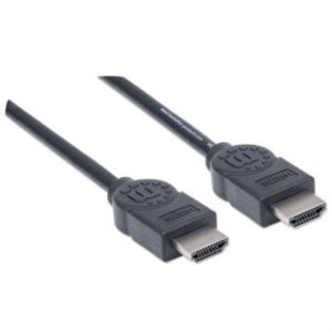 cable manhattan hdmi 1.4 m m alta velocidad canal ethernet 5m color negro