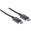 cable manhattan displayport m m 3m color negro
