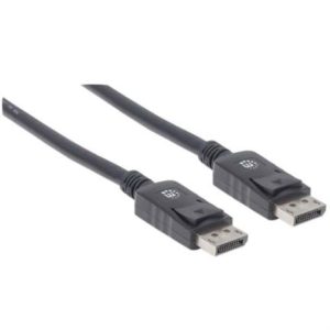 cable manhattan displayport m m 3m color negro
