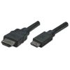 cable manhattan mini hdmi m a hdmi m alta velocidad 1.8m color negro