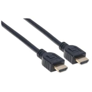 cable manhattan hdmi m m alta velocidad con ethernet 1m color negro