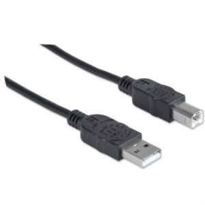 cable manhattan usb 2.0 a b alta velocidad 5m color negro