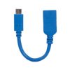 cable manhattan usb 3.2 gen1 c a súper velocidad 15cm color azul