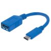 cable manhattan usb 3.2 gen1 c a súper velocidad 15cm color azul