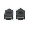 cable manhattan hdmi m m alta velocidad con canal ethernet 10m color negro