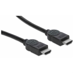 cable manhattan hdmi m m alta velocidad con canal ethernet 10m color negro