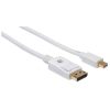 cable manhattan mini displayport m m para monitor 2m color blanco