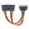 cable manhattan y de alimentación sata m h 15cm