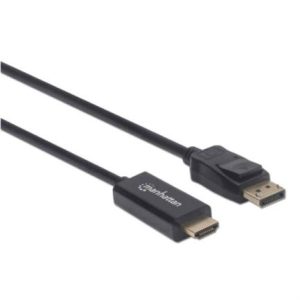 cable manhattan displayport m a hdmi m 4k 1.8m color negro
