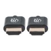 cable manhattan hdmi m m ultra delgado alta velocidad con ethernet 1.8m color negro