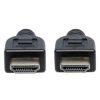 cable manhattan hdmi m m alta velocidad con ethernet 5m color negro