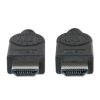 cable manhattan hdmi m m alta velocidad con ethernet 7.5m color negro