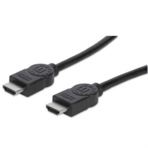 cable manhattan hdmi m m alta velocidad con ethernet 7.5m color negro