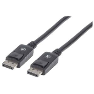 cable manhattan displayport m m 1080p 2m color negro