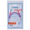 cable manhattan audio estéreo con recubrimiento textil 3.5mm 1m color rosa morado