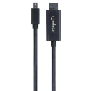 cable manhattan mini displayport m m 4k a 60hz 1.8m color negro