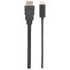 cable manhattan adaptador usb c a hdmi 4k salida 2m color negro