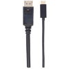 cable manhattan adaptador usb c a displayport 4k a 60hz 2m color negro